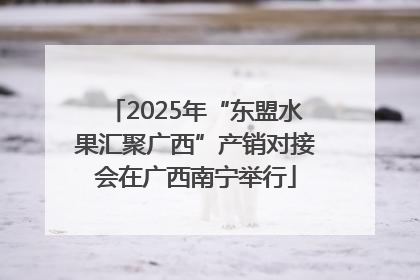 2025年“东盟水果汇聚广西”产销对接会在广西南宁举行