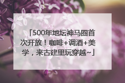 500年地坛神马圈首次开放！咖啡+调酒+美学，来古建里玩穿越~