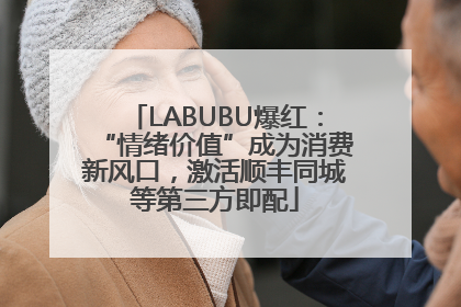 LABUBU爆红：“情绪价值”成为消费新风口，激活顺丰同城等第三方即配